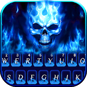 icono Tema de Teclado Flaming Skull