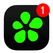icono ICQ: Messenger, chats y videollamadas grupales